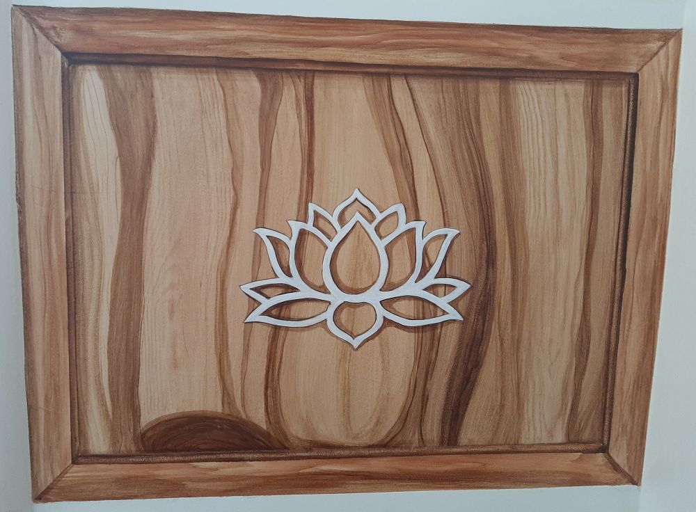FRESQUE MURALE FLEUR DE LOTUS